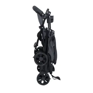 Lightweight Multi-Purpose Adjustable Stroller - High Visibility, 1-Hand Fold, Multi-Position Recline, Summer Ventilation, Shock-Absorbing Wheels, Cup Holder | Baby Items, Strollers for Babies, for Travel, Daily Use