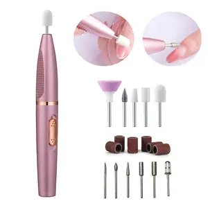 Electric Nail Drill, Electric Nail Drill Machine for Acrylic Nails, Portable Electrical Nail File Polishing Tool Manicure Pedicure Nail Supplies for Home and Salon Use