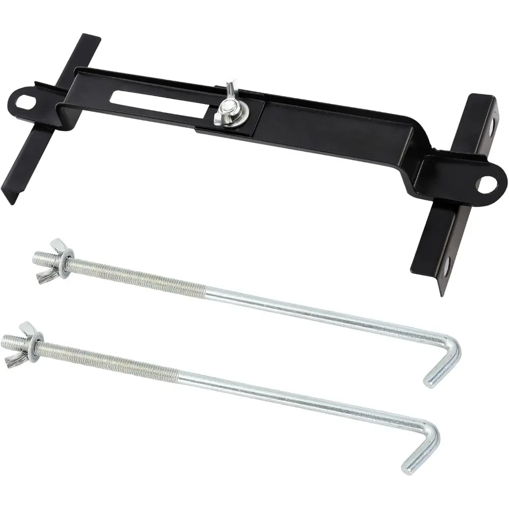 Battery Hold Down Kit For Car, High-Strength Crossbar For Car Battery With Heavy-Duty Clamps, Rust-Resistant Holder For Car Battery With J-bolts (11inch/27cm bolts)