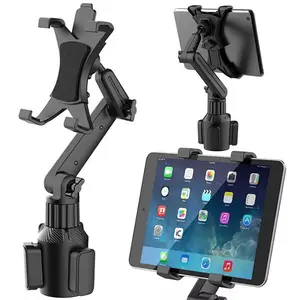 Adjustable Arm Car Cup Holder Tablet Mount, Computer Accessory Stand Fits 4.7-10.5'' Devices Including iPad Pro 10.5/9.7, Air, Mini, iPhone & Android Tablets