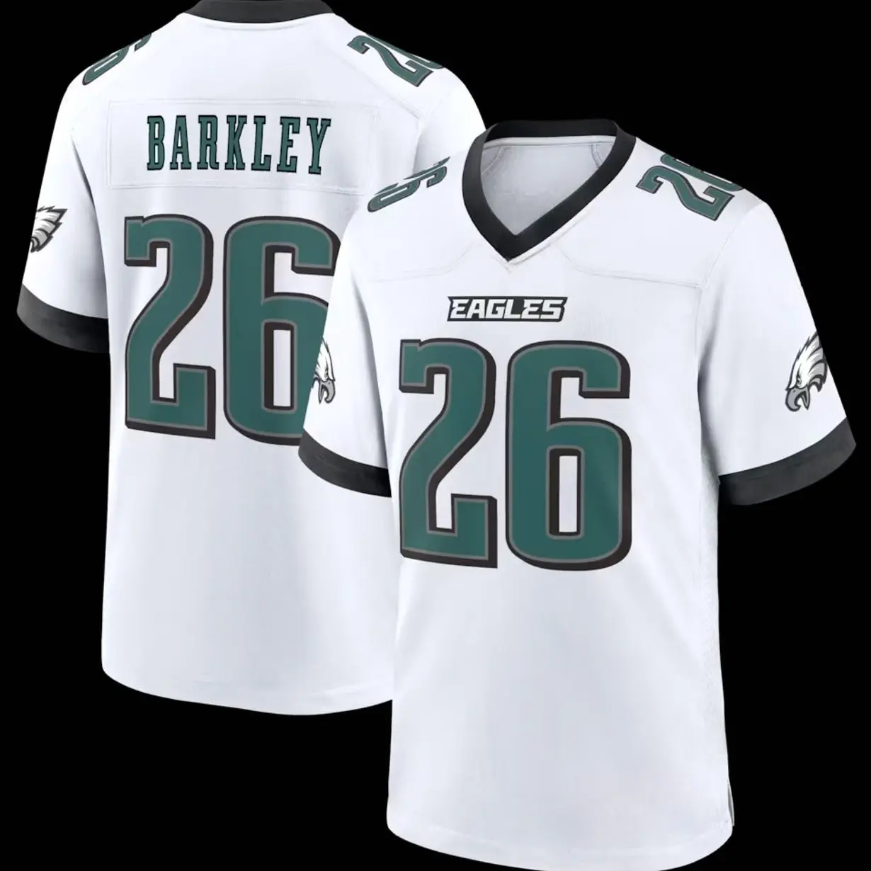 Unisex Football inspired by Barkley 26 Philadelphia  Game Jersey - White