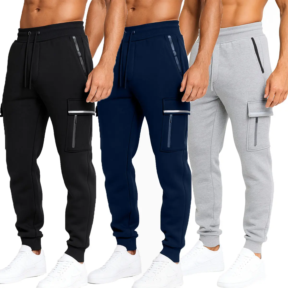 ( *Tech* ) Black-Navy-Heather Grey