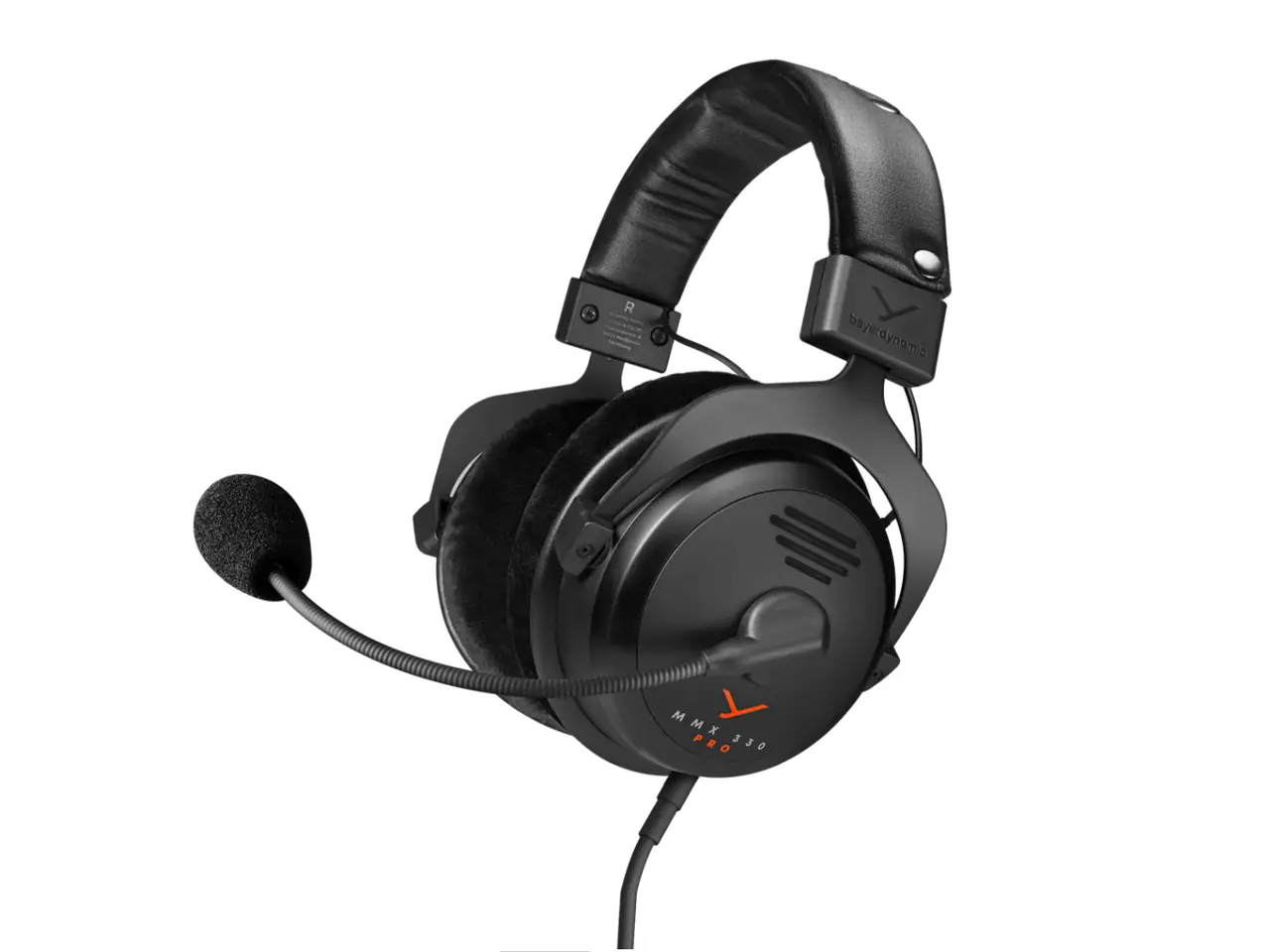 beyerdynamic MMX 330 Pro Open-Back Gaming Headset with Stellar.45 Driver and Condenser Microphone, Wired Gaming Headset Suitable for PC, Gaming Console, PS, Switch. Handmade in Germany