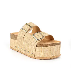 Platform Buckle Strap Open toe Sandals Toya-3