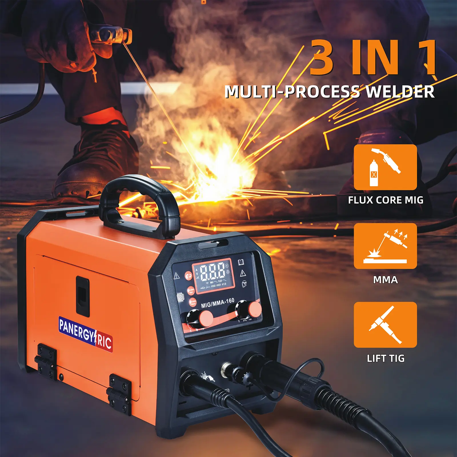MIG Welder,Portable Welding Machine for Beginners IGBT Inverter Welder