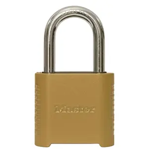 212 MAIN Master Lock 2-in. Hardened Steel Resettable Combination Padlock, Weatherproof, Dual Deadbolt, Cut Resistant, Numeric Dial, Shackle Seal, Steel Body
