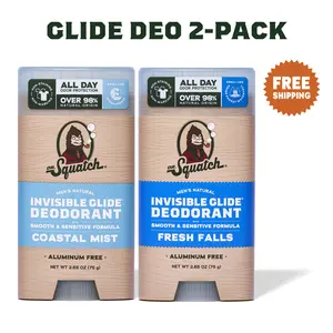 Dr. Squatch Invisible Glide Natural Deodorant - Body Care for Men