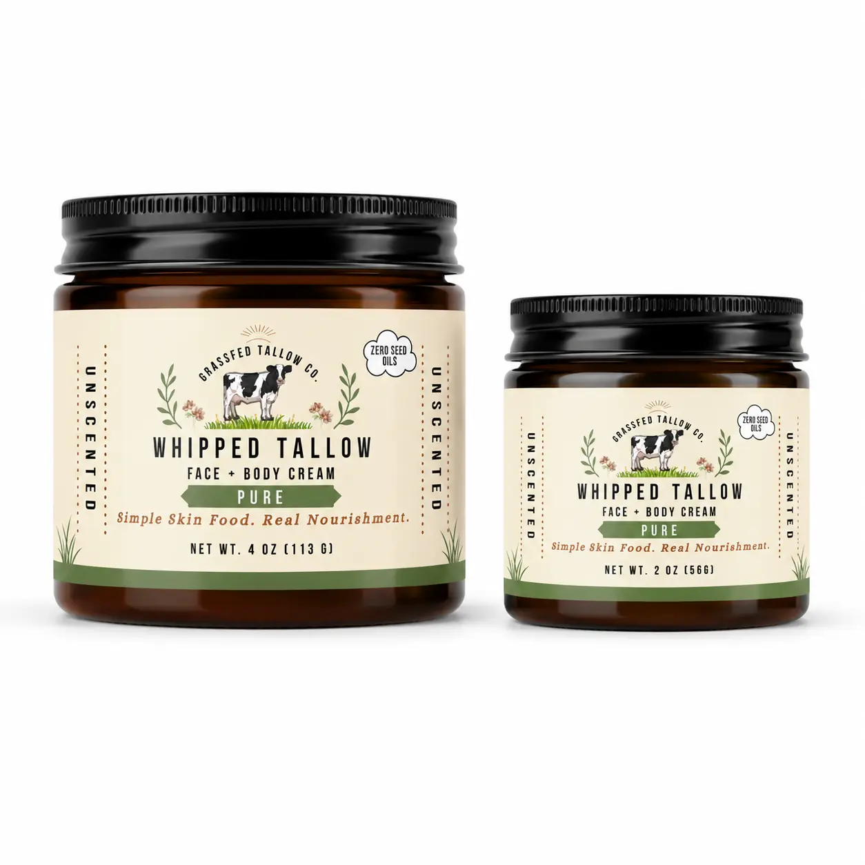 Pure (Unscented) Whipped Tallow Cream
