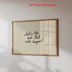 Wall Decor Poster Best Result Canvas Art Decorative Artwork Bedroom Living Room Gift Unframed, Frameless, Home Decoration, Inspirational Quote Print, Home Decor Products