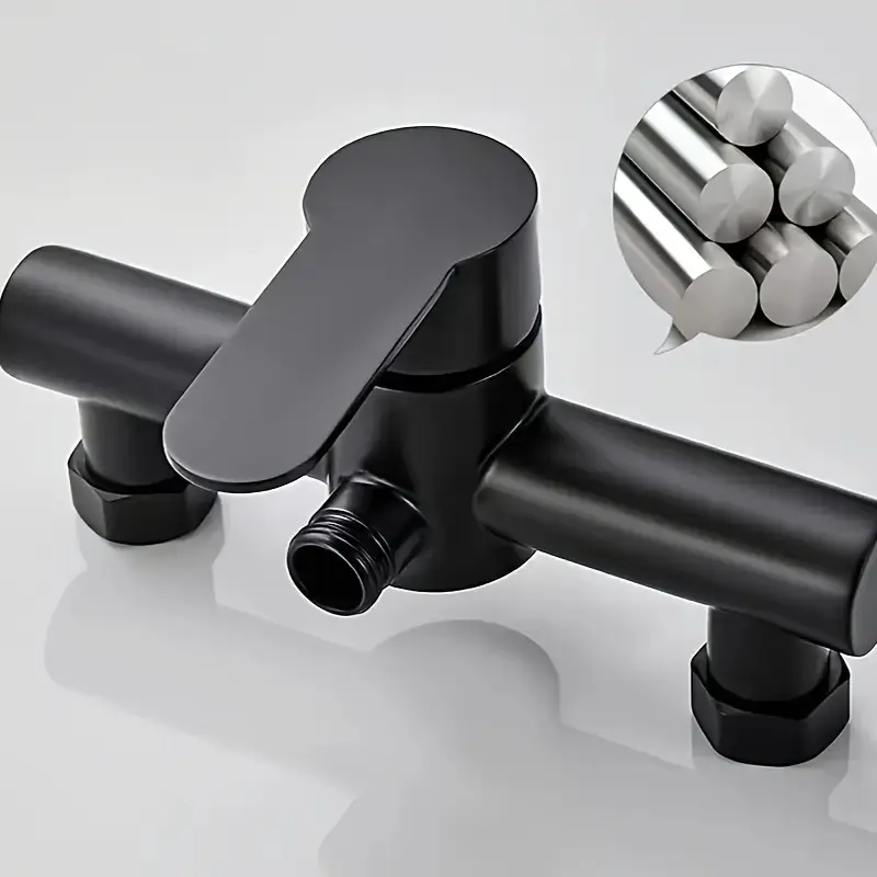 Bathroom Bathtub Waterfall Faucet with Brushed Nickel Finish, Dual Function Temperature Control Valve, Modern Wall-Mounted Classic Design