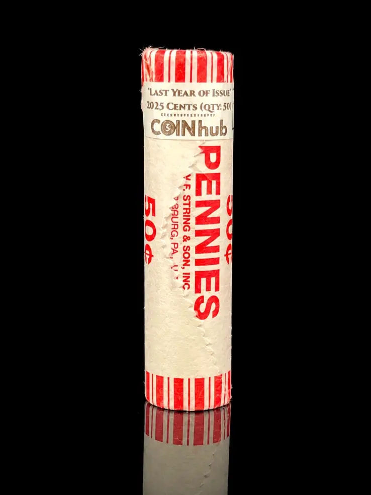 Full Roll of Last Year Issue Pennies