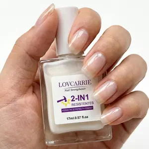 LOVCARRIE Keratin 2-in-1 Strengthening Nail Serum dries naturally without curing. Specifically formulated to fortify thin, soft nails, it leaves the nail surface stronger and more radiant.