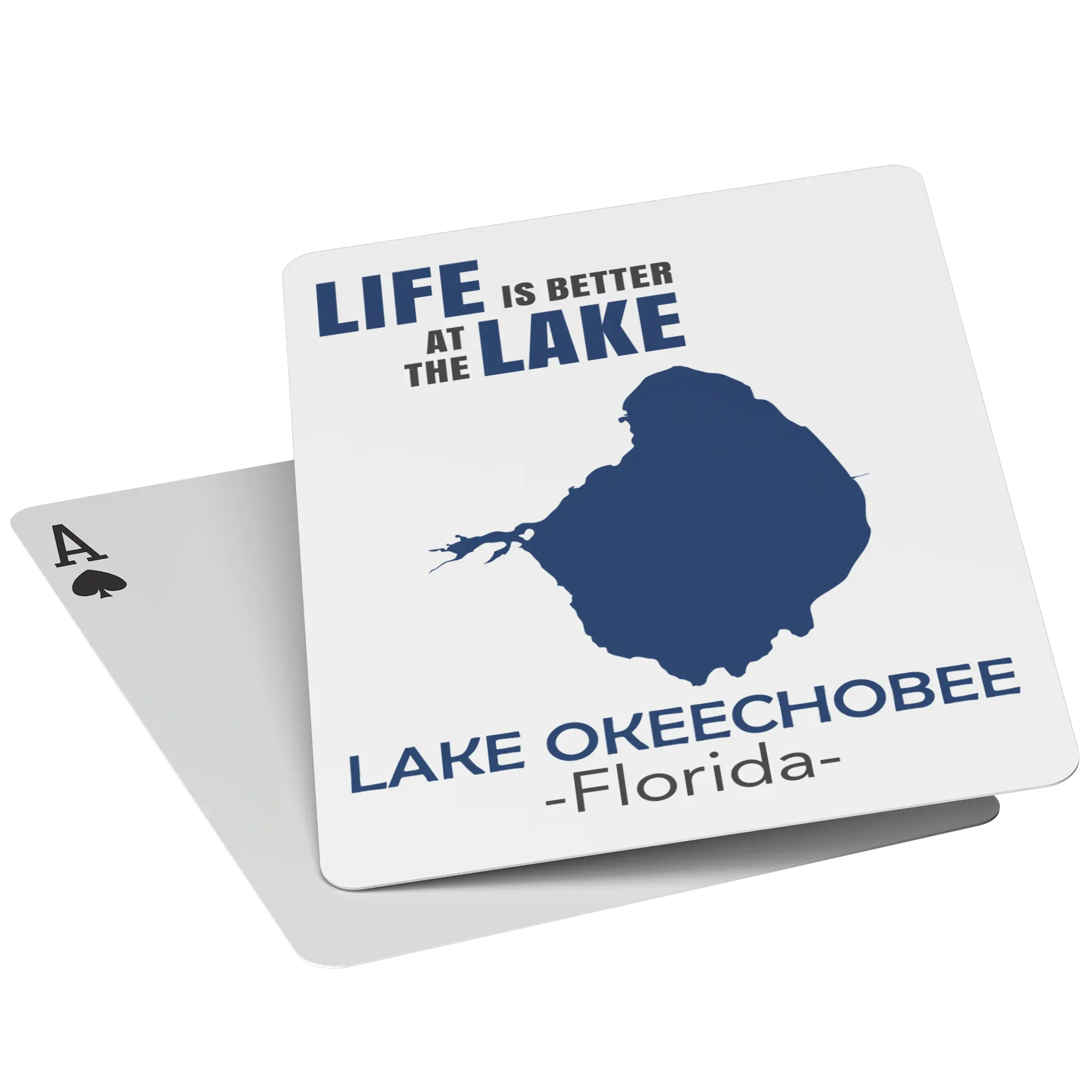 Custom Lake Playing Cards Your Favorite Lake On A Deck Of Cards