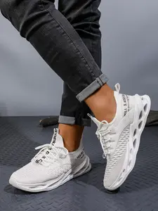 Men's Casual Sport Shoes, Lightweight Anti-Slip Wear-Resistant Running Shoes, Breathable Mesh Sneakers, Height Increasing Coconut Shoes