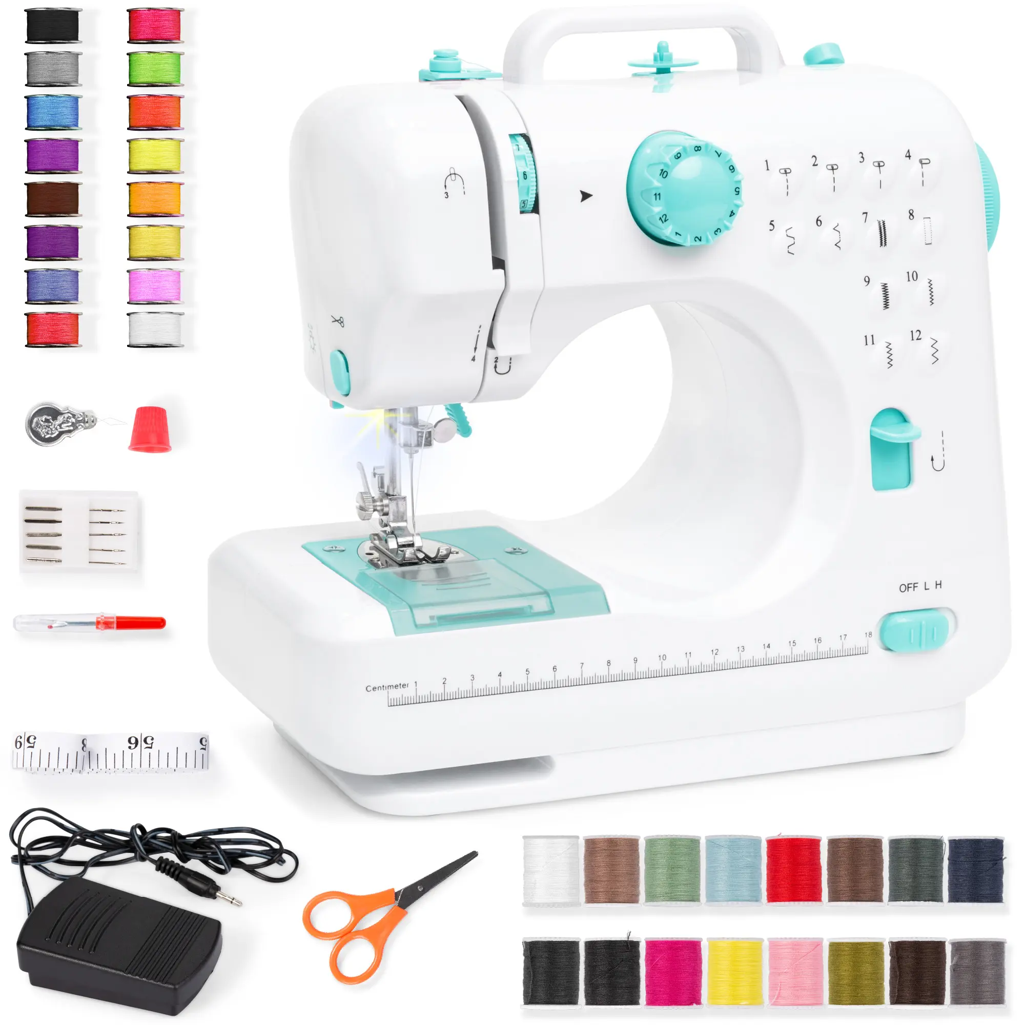 Best Choice Products 6V Portable Sewing Machine, 42-Piece Beginners Kit w/ 12 Stitch Patterns Best Choice Products 6V Portable Sewing Machine, 42-Piece Beginners Kit w/ 12 Stitch Patterns
