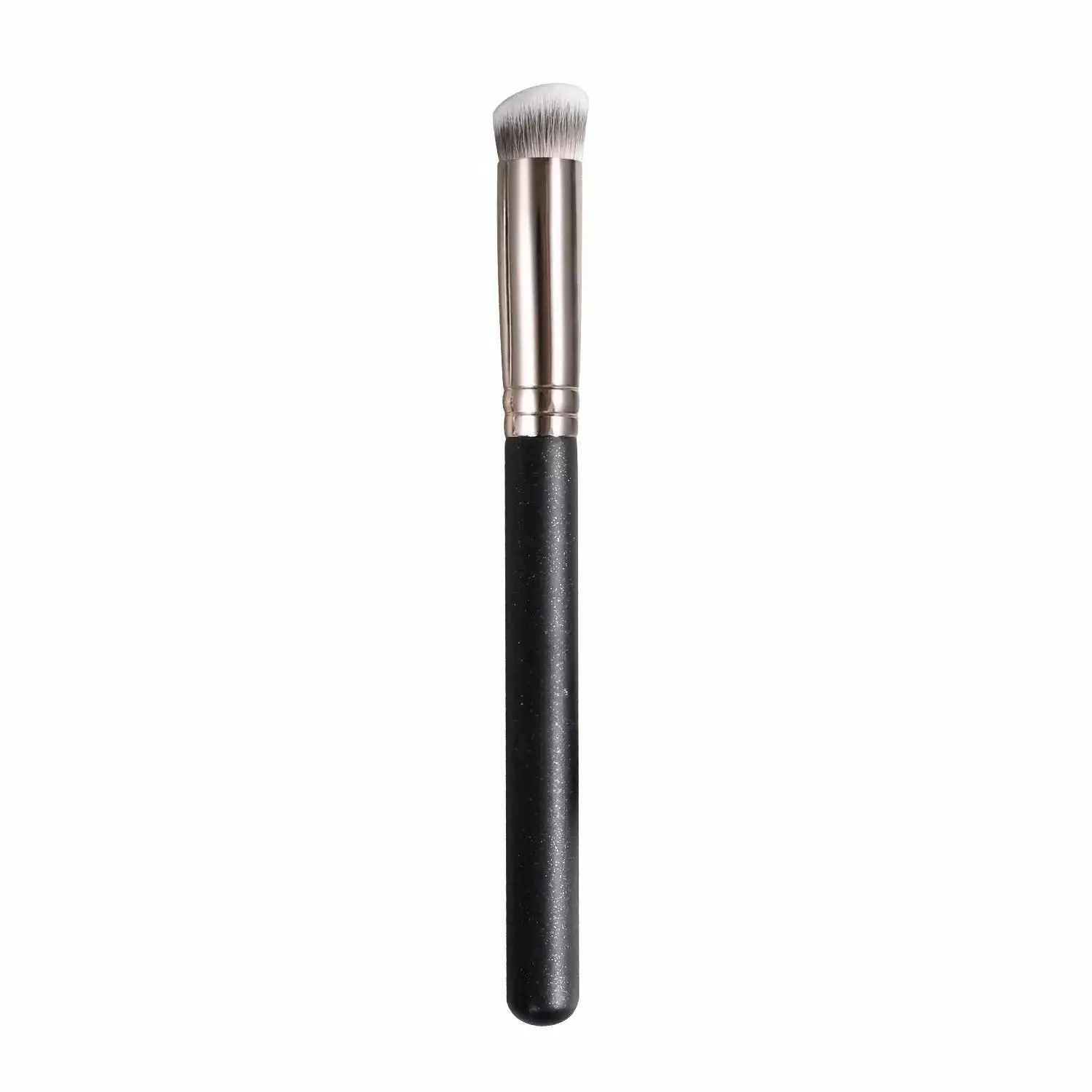 Concealer Brush Under Eye Mini Angled Flat Top Kabuki Nose Contour Brush for Concealing Blending Setting Buffing with Powder Liquid Cream Cosmetic Pro Small Makeup Foundation brushes