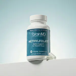 BrainMD - Methylfolate | Potent Mood Support - supplement features folate in the fully activated - 30 capsules