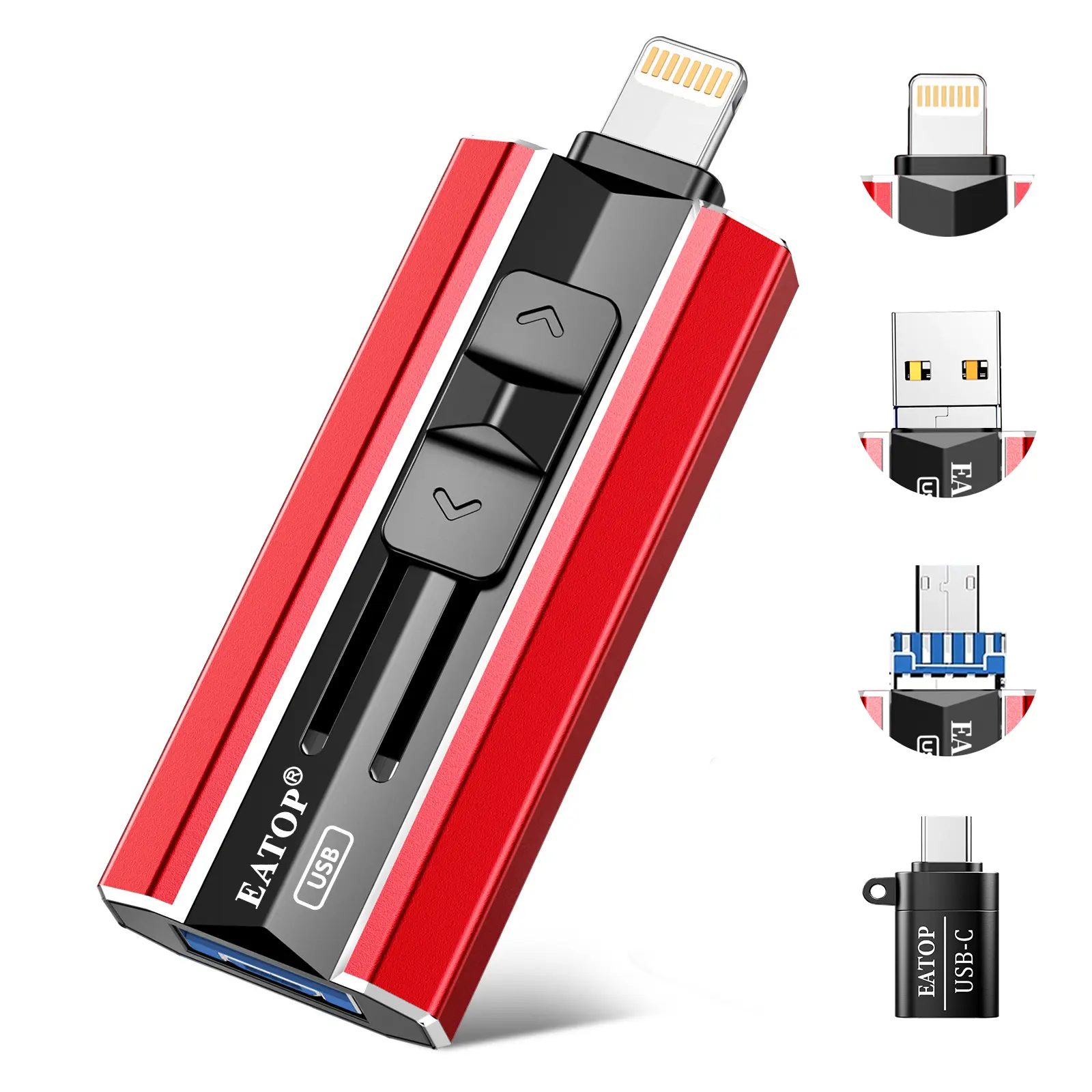 EATOP USB 128GB 256GB 512GB 1TB 2TB Flash Drive Intended for iPhone iPad, Memory Stick Storage for Photos and Videos Backup, Compatible with iPhone iPad Android PC, Plug and Play, No Application Required summerwins