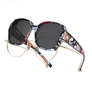 2026 Trendy Oversized Fit Over Sunglasses – Polarized UV400 Anti-Glare Shades, Bold Geometric Frame Lightweight Flexible Design for Men & Women, Wear Over Prescription Glasses for Driving, Outdoor & Daily Use Vintage Mini Denim Skirt compression socks