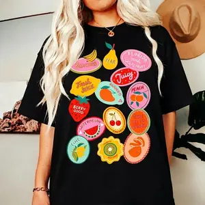 Cute Fruit Shirt, Strawberry Tshirt Comfort ColorsSummer Strawberry Shirt, Cottagecore Berries Tshirt,Strawberry Aesthetic Womenswear