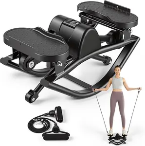 Rock Stepper Mini Exercise Machine - U-Shaped, Low-Impact, Quiet Lateral Rocking, Compact Stair Stepper for Home Workout Leg & Glutes Toning