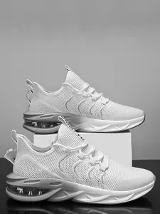 Men's Sporty Breathable Mesh Sneakers, Casual Comfortable Running Shoes, Trendy All-match Non-slip Sneakers for Daily Wear, Trainer, Workout Sneakers, Walking Running Shoes, Athletic Running Shoes, Athletic Running Trainers