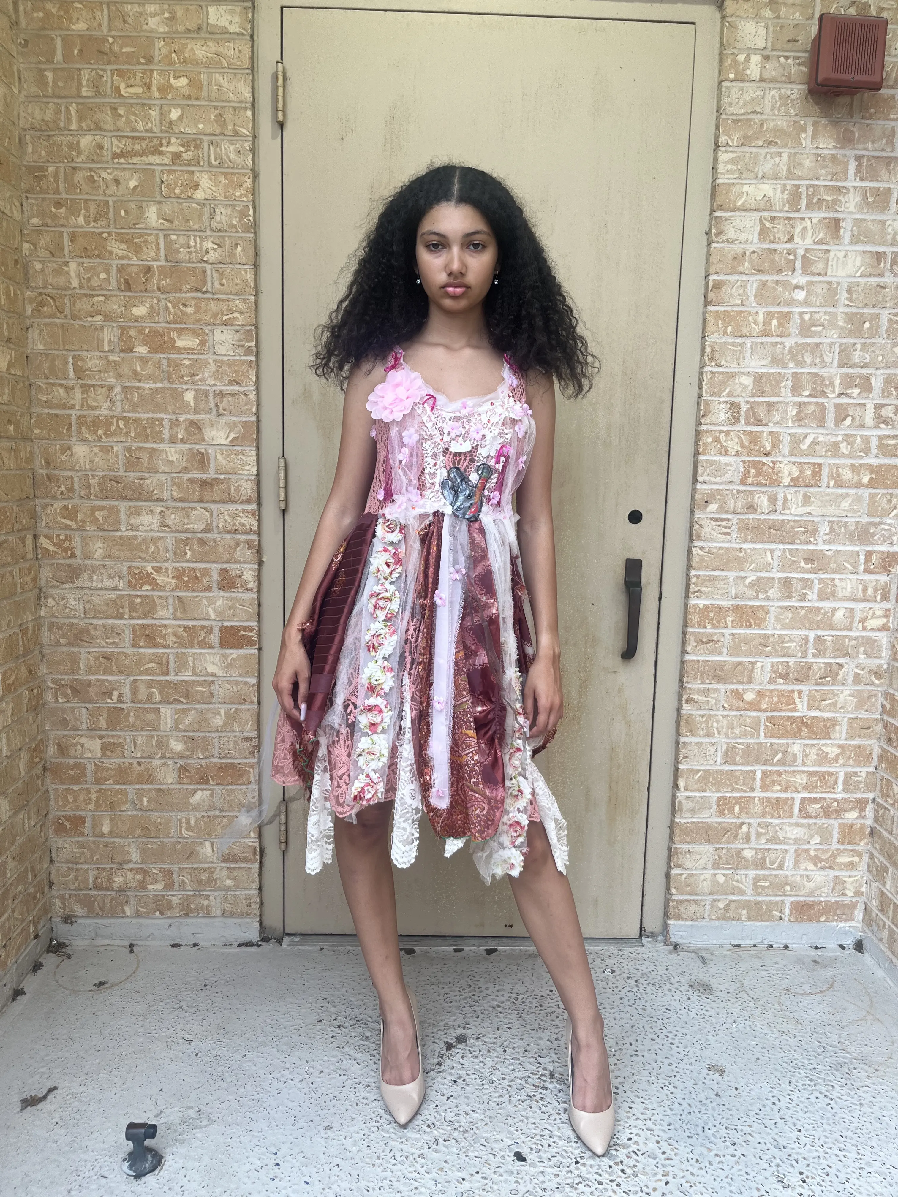 Pink Bunny Dress - Playful Whimsical Style with Bunny Motif for Casual Outings & Themed Parties