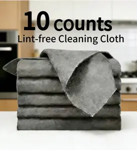 10Counts Magic Cleaning Cloth Reuseable Thickened Streak Free Microfiber Wipes for Windows Glass Car Lint Free