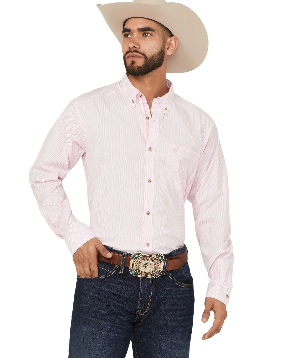 Ariat Men's Men'S Striped Long Sleeve Button-Down Western Shirt - 10023596