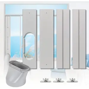 Portable Air conditioner Window Kit, Adjustable Vertical/Horizontal Sliding Window Kit Plate for AC Unit, AC Window Vent Kit, AC Window Seal Suitable for 5.9" AC Exhaust Hose
