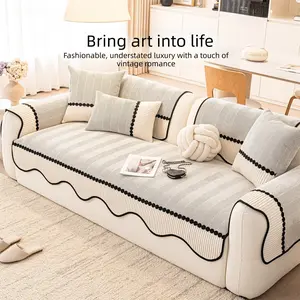 Pet-friendly chenille sofa covers, suitable for armchairs and sofas, easy to clean, home décor，Non-Slip， Fits Single to Multi-Person Sofas, Soft Sofa Protector couch cover for sofa Suitable for all seasons Couch Slipcover