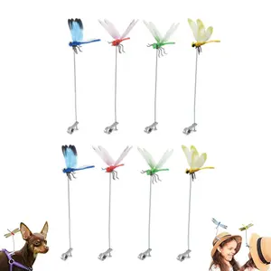 Dragonfly Ornament Bug Repellent, Indoor & Outdoor Fake Dragonfly Garden Clasp, Simulated Patio Decor Gardening, Quick Installation