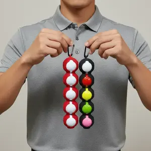 Silicone Golf Ball Bag Protective Cover, Mini Multicolor Ball Pouch, Portable Golf Equipment, Golf Accessories for Men & Women,TikTok Shop Black Friday&Cyber Monday