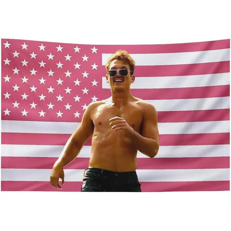Funny Flag Tapestry Miles Wall Hanging With Art Home Decorations Durable Lightweight For Teller Living Room Bedroom Festival Gift
