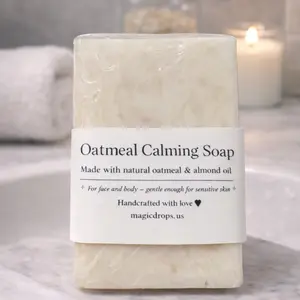 Oatmeal & Honey Soap – Gentle Handmade Face & Body Cleansing Bar