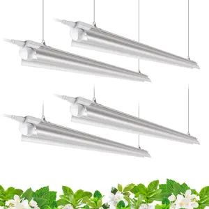 Barrina T8 Grow Lights V-Shape with Reflector, 4FT, Full Spectrum, 168W(4 x 42W), Linkable, 5000K Daylight White, 4 Packs