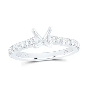 5/8CTW-DIA ANA M 1CT-CRD SEMI-MOUNT NO HALO ENGAGEMENT RING