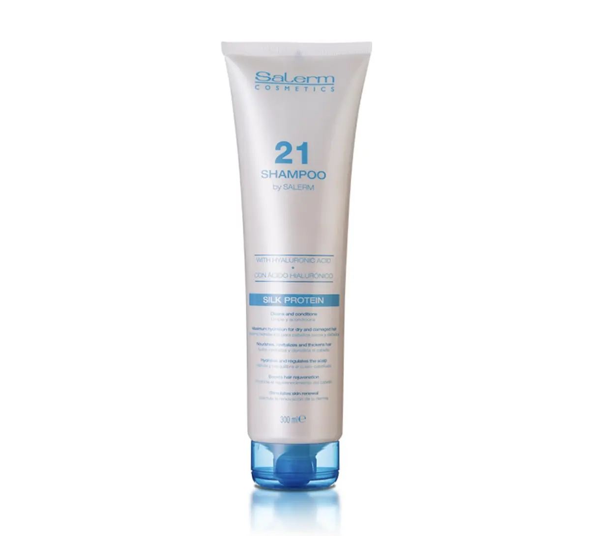 Salerm 21 Repair Liquid Natural Shampoo with Hyaluronic Acid - Haircare Comfort Cleanser
