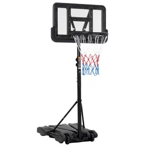 【GARVEE】Portable Adjustable Basketball Hoop System with 28in Backboard for Indoor and Outdoor Use, Height Adjustable from 5 to 7 Feet, Suitable for All Ages and Swimming Pool Play