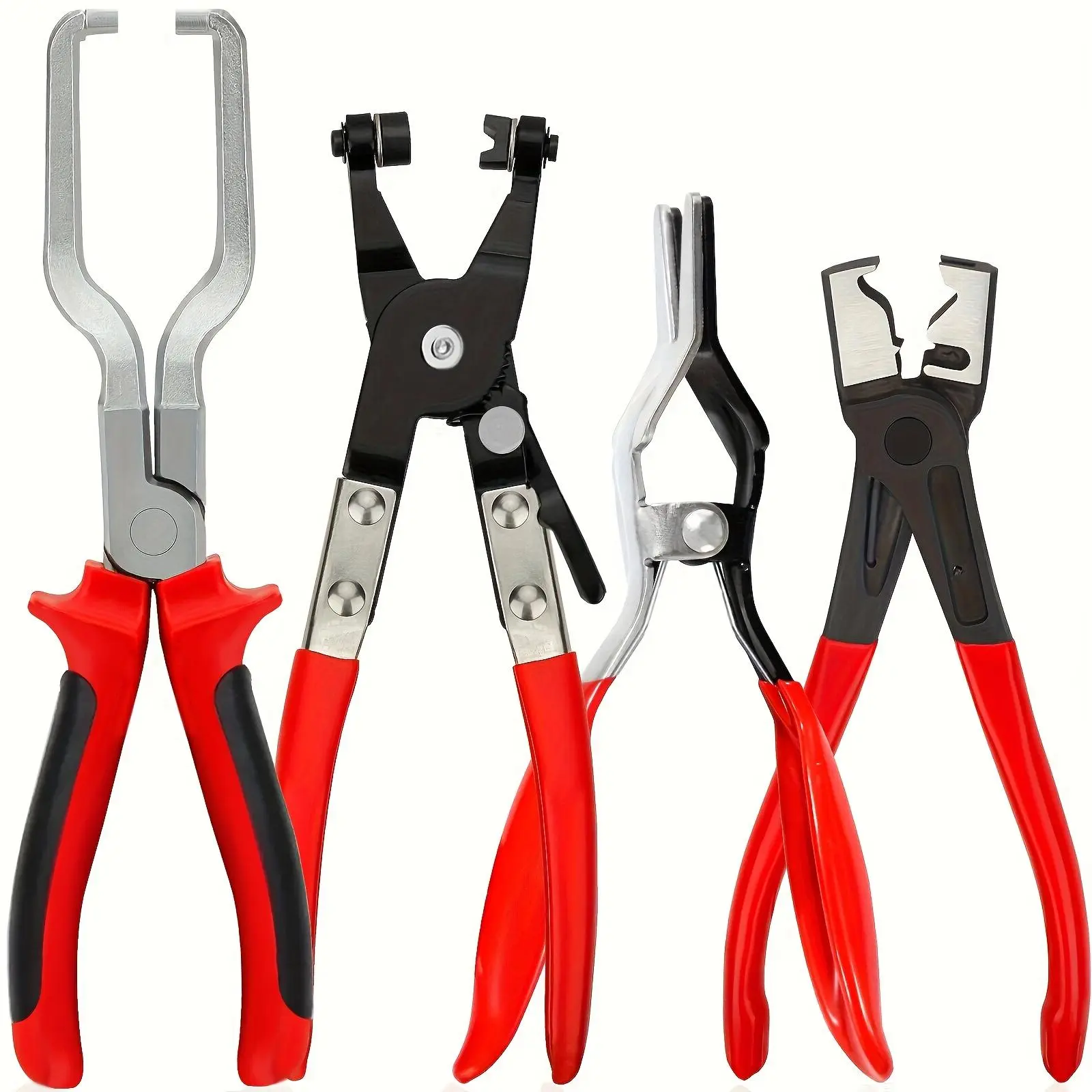 Professional Hose Clamp Kit for Automotive Maintenance, Fuel Line Disconnecting Tool Set, Multifunctional Pipe Clamp for Car Repair, Fuel Line Pliers