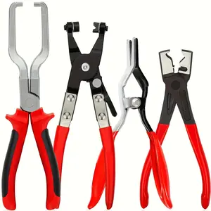 Professional Hose Clamp Kit, Fuel Line Disconnecting & Dismounting Tool Set for Automotive Maintenance, Multifunctional Pipe Clamp for Car Repair, Fuel Line Pliers