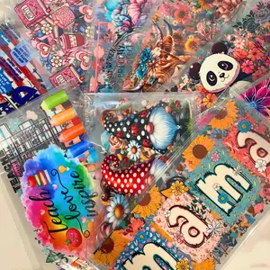 Themed UV DTF Wrap or Decal Bundles, UV DTF Wraps and Decals, 16oz Size, Cup Stickers, Cup Wraps, Mom, Dad, Flower, Cow, Animal, Reading, Book, Sarcastic