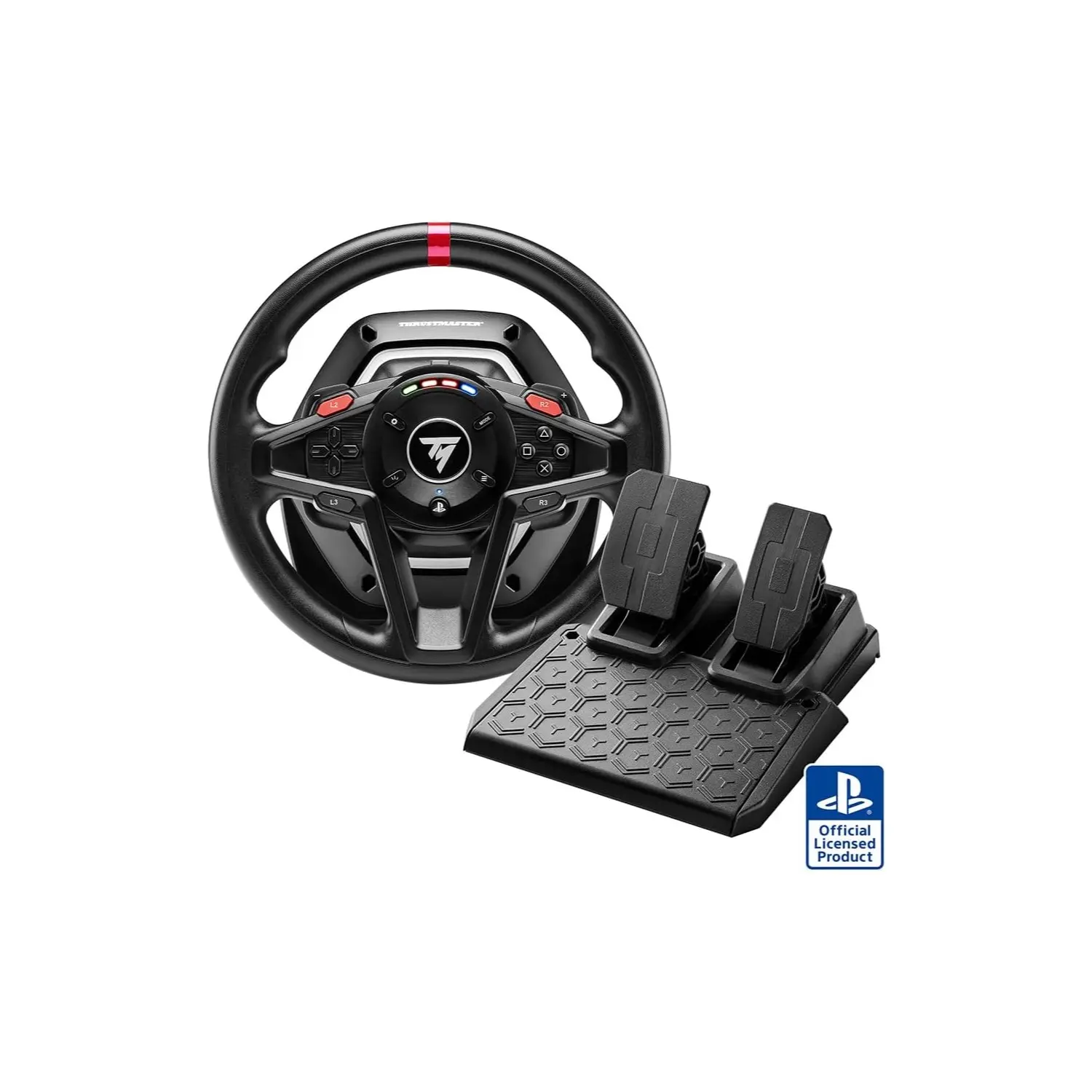 Thrustmaster T128 P Force Feedback Racing Wheel & Pedal Set - PS5 & PC (Black)