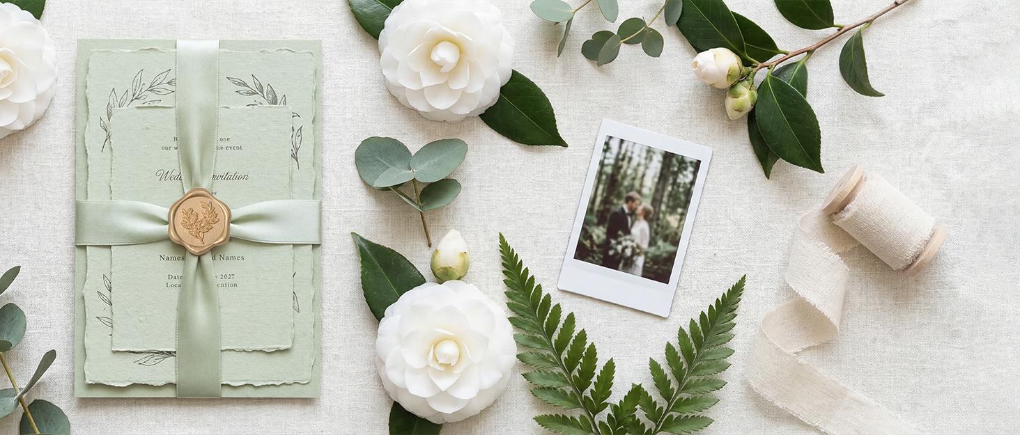 3D Hydrangea Floral Wax Seal Stickers 50 Pieces Self Adhesive Envelope Seals for Invitations Christmas Gift Wrapping Light Blue