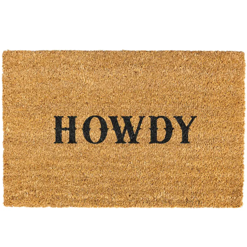 Howdy Door mat, Funny, Decorative Mat, Who You Are, Welcome Mat, Funny Welcome Mat, Go Away Non-slip, Indoor, Outdoor, 10Merch