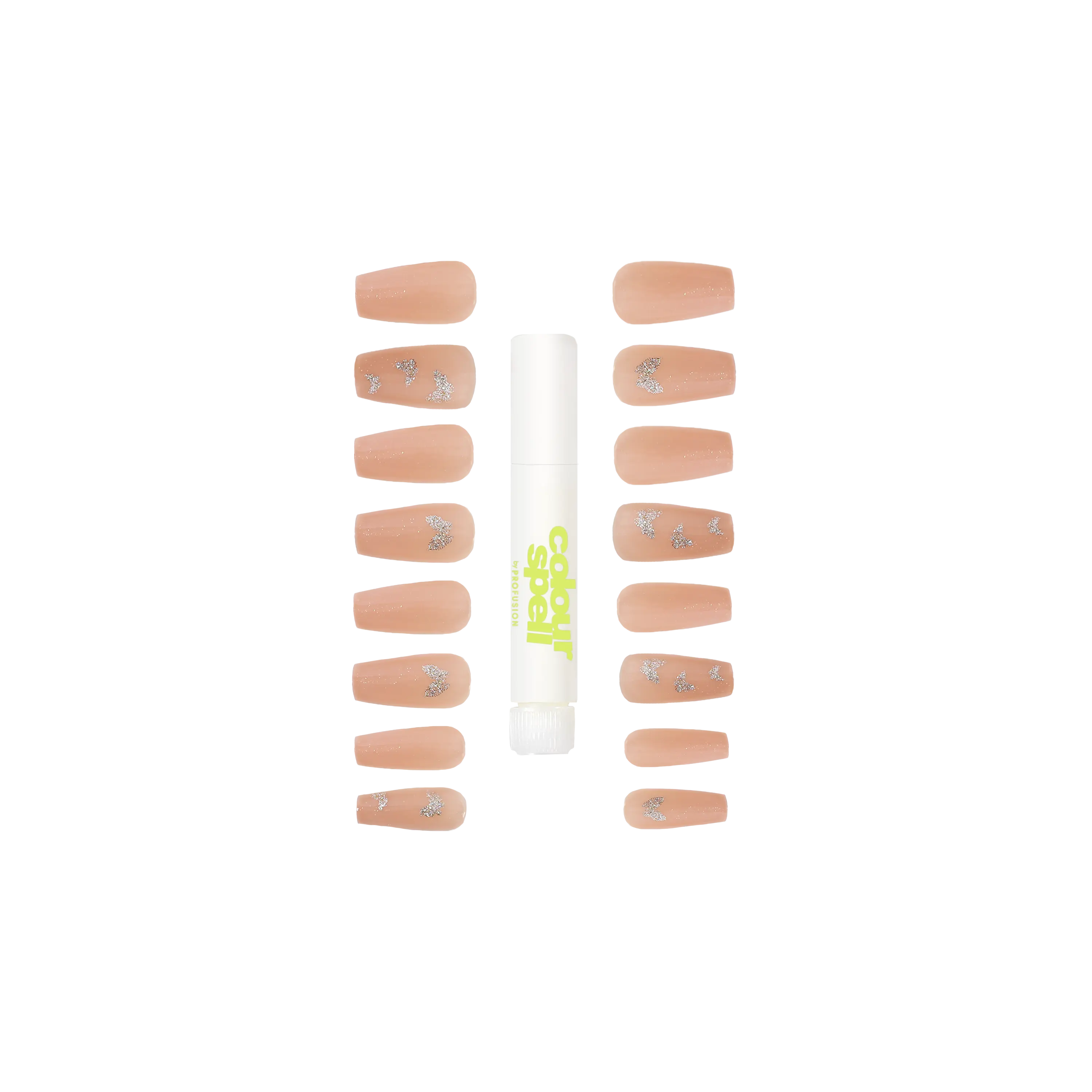 Press On Nails & Glue -Nude