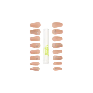 Press On Nails & Glue -Nude