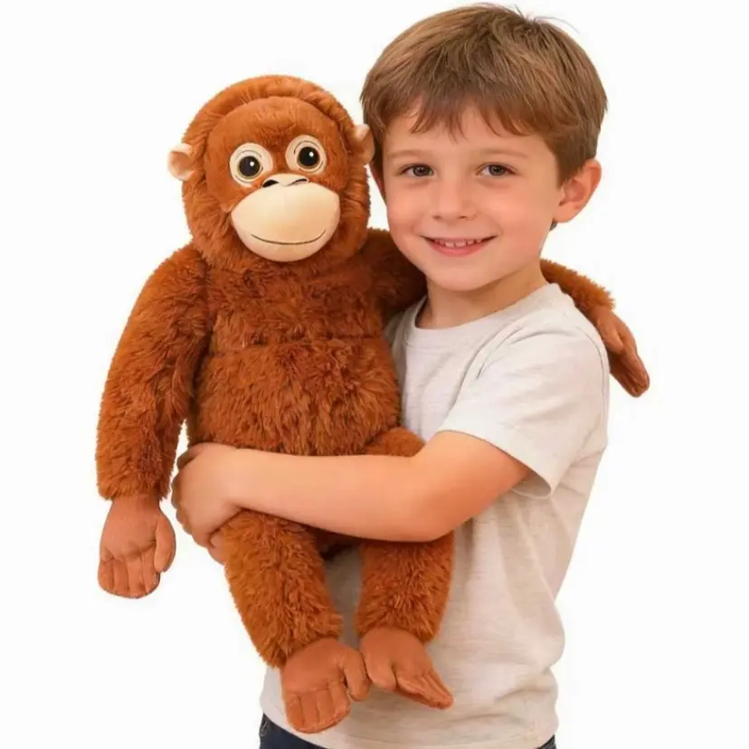 Plush Monkey Toy Gift, Monkey Stuffed Animal, Stuffed Animal Gifts, Soft and Cuddly, Ideal for Kids and Friends, Perfect for Birthdays and Special Occasions, Comfortable and Adorable