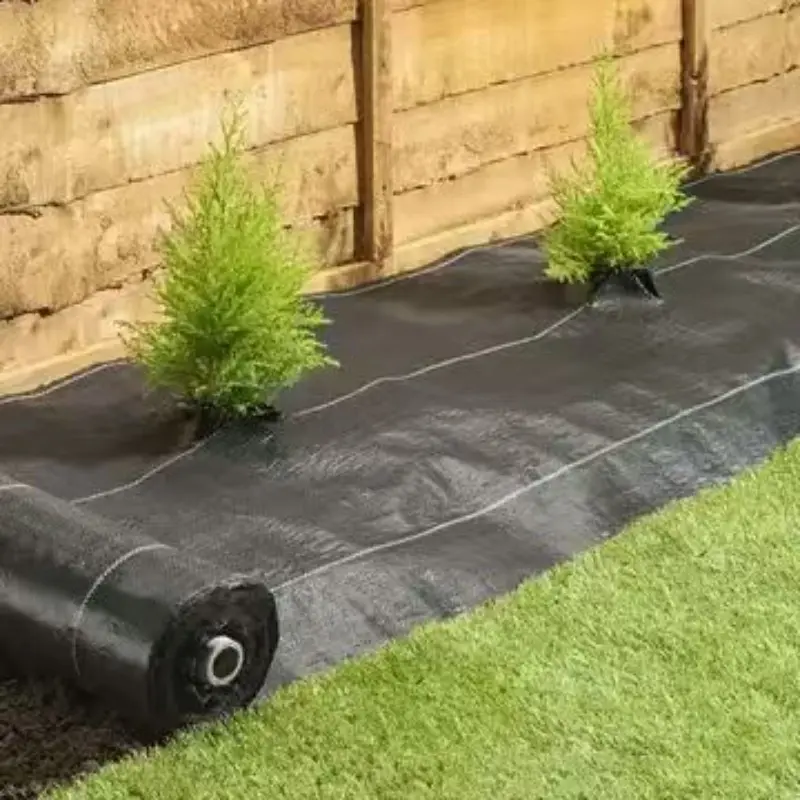 Weed Barrier Landscape Fabric, Thickened Durable Garden Fabric for Weed Control, Woven Geotextile for Garden Beds & Commercial Use
