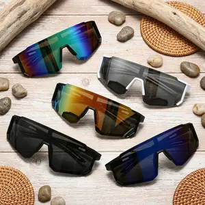 Unisex Sports Sunglasses with Polarized Photochromic Lenses, Shield-Style with UV-Blocking for Cycling, Running & Enhanced Vision